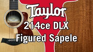 Taylor 214ce DLX Figured Sapele Review amp Demo [upl. by Anirahtak]