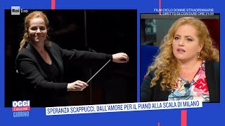 Speranza Scappucci prima donna direttrice dorchestra alla Scala Oggi è un altro giorno 06042022 [upl. by Aivato]