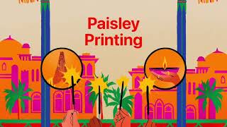 Printing Paisley Art Art and Craft Activity [upl. by Hnib]