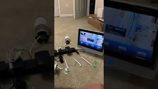 Yeskamo 8 Channel 4 Camera wireless NVR installation setup video [upl. by Amle]