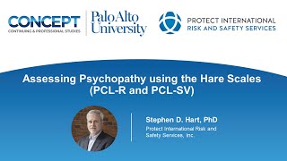 Psychopathy using the Hare Scales PCLR amp PCLSV  Selfpaced program with Dr Stephen D Hart [upl. by Bergquist101]