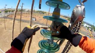 H Structure Insulator Change Out Northwest Lineman College [upl. by Howzell298]