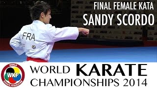 Sandy SCORDO of France Kata Unsu FINAL 2014 World Karate Championships  WORLD KARATE FEDERATION [upl. by Yeca]