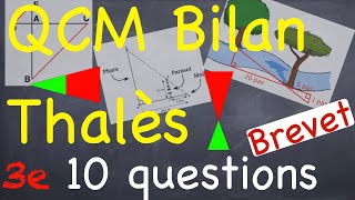 QCM BILAN THALES  10 questions  Niveau Brevet  Troisième [upl. by Joacima]