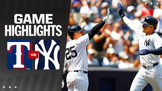 Rangers vs Yankees Game 1 Highlights 81024  MLB Highlights [upl. by Chiquita]