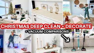 2024 CHRISTMAS CLEAN amp DECORATE WITH ME  COZY CHRISTMAS  CHRISTMAS DECOR DEEP CLEANING MOTIVATION [upl. by Lenette515]