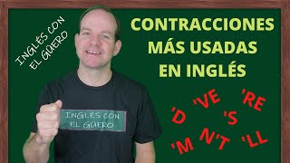 CONTRACCIONES EN INGLÉS las contracciones más usadas [upl. by Onez63]