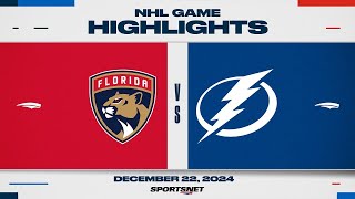 NHL Highlights  Panthers vs Lightning  December 22 2024 [upl. by Adlemi]