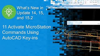 11 Activate MicroStation Commands using AutoCAD Keyins [upl. by Wendy]