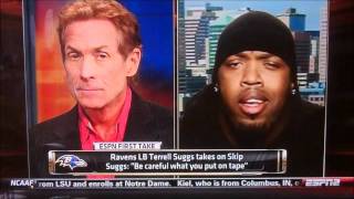 Skip Bayless vs Terrell Suggs [upl. by Cherida]