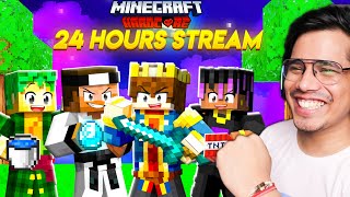 FINALE  24 Hrs MINECRAFT HARDCORE IRL MARATHON STREAM [upl. by Eugine136]