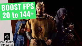 Crusader Kings 3  How to BOOST FPS and Increase Performance on any PC [upl. by Haisi]