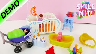 Playmobil 6226  Baby Erstaustattung mit Kinderwagen Babybadewanne Babybettchen [upl. by Micco]