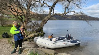 Northern Tour 24 Day 2  First day out in the boat HONWAVE T38 ie 2 on ULLSWATER [upl. by Emie]