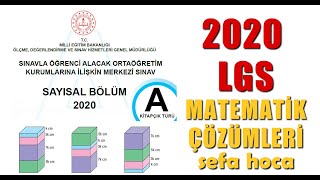 2020 LGS MATEMATİK SORULARI VE ÇÖZÜMLERİ [upl. by Ysiad]