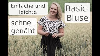 Bluse nähen aus Viskose  ganz einfach und schnell mit Annas Nähschule [upl. by Compte]