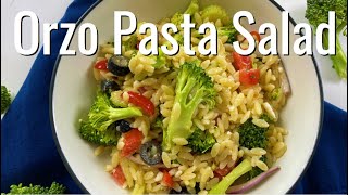 the best ORZO PASTA SALAD recipe Ive ever made [upl. by Ecylahs]