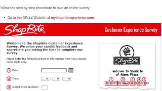 Myshopriteexperience  SurveyGarrison  Take Myshoprite Survey To Get 500 ShopRite® Gift Card [upl. by Aretha]