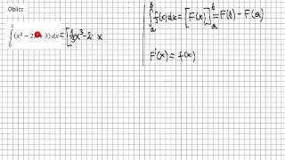 Całka oznaczona  wielomian [upl. by Akirea]