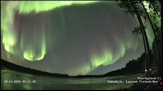 101124 Sodankylä Northern Lights [upl. by Botnick725]