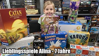 Lieblingsspiele von Alina 7 Jahre Kinderspiele und Familienspiele [upl. by Schwab]