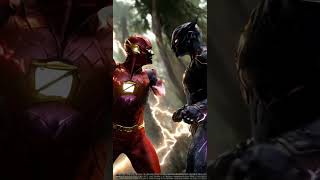 fusion fight the flash and lack panthermarvel aivideogenerator avengers hybridcreatures trend [upl. by Airdnekal774]