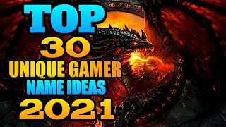 Top 30 Unique Gamer Name Ideas  Cool amp Unique names for freefire and pubg  Axomff9 [upl. by Ybor]