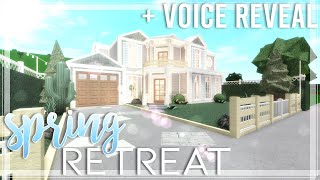 Spring Family Retreat  Bloxburg Speedbuild  Nixilia [upl. by Syverson]