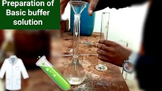 Experiment for the Preparation of Basic buffer solution  chemistry lab experiment buffersolution [upl. by Aniat]