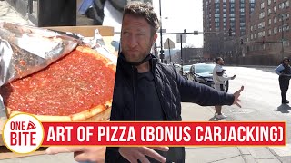 Barstool Pizza Review  Art Of Pizza Chicago IL Bonus Live Carjacking [upl. by Meuse268]