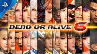 Dead or Alive 6 ALL CHARACTERS MINIBREAKDOWN [upl. by Ryley]