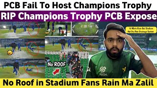 Pak Media Crying PCB Failed To Host Champions Trophy 2025  Poor Drainage System in CT25  Ind Vs Nz [upl. by Aschim]