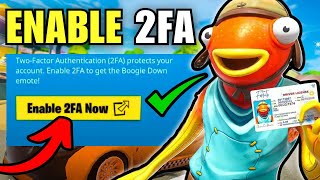 How To Enable 2FA on Fortnite Turn on TwoFactor Authentication [upl. by Repard4]