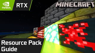 Minecraft RTX Ray Tracing how to create a Resource Pack Tutorial [upl. by Artur934]