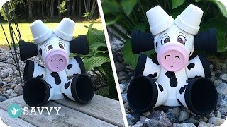 Terra Cotta Cow  Outdoor DIY [upl. by Mungam110]