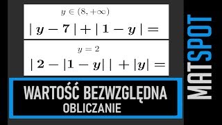 Wartość bezwzględna liczby  obliczanie 2 [upl. by Wickman233]