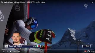 Wengen Abfahrt Herren 2019 [upl. by Verne]