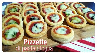 Pizzette di pasta sfoglia come quelle del bar [upl. by Bobbee]