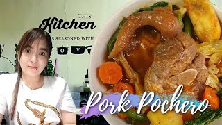 How to cook Pocherong Baboy  Pochero with Pork and Beans [upl. by Llezo]