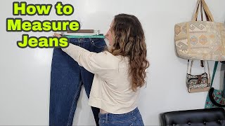 How to Measure Jeans  How to Determine Low Mid or High Rise [upl. by Haissem]