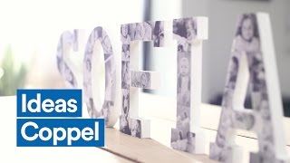 Crea letras de madera con fotos  Coppel [upl. by Ferretti907]