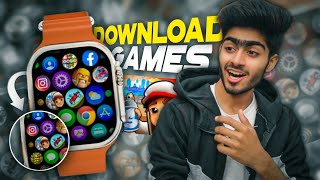 How To Download Games In T800T900 Ultra Smart Watch🔥😱 Install Games in DZ09T800 Ultra Smartwatch [upl. by Odilo347]