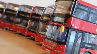 Selection of Modern London DoubleDecker Buses 4K [upl. by Llered]