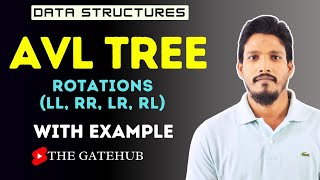 AVL Tree  RotationsLL RR LR RL with example  Data Structure [upl. by Glynn]