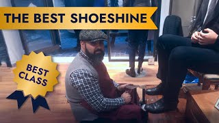 The best shoeshine of Italy shoes shine top class [upl. by Ha128]