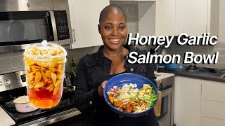 Make it Like Lameria Honey Garlic Salmon Bowl Easy amp Healthy Recipe [upl. by Ahsyia]