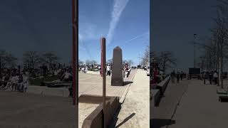 Solar Eclipse viewers fill Clevelands Voinovich Bicentennial Park [upl. by Ybsorc711]