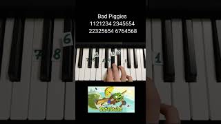 Bad Piggies on piano 🎹 tutorial [upl. by Olli]