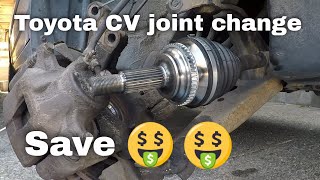 Toyota Corolla cv joint change VVTi clicking sound [upl. by Eleahcim271]