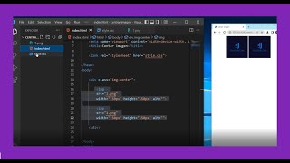 como CENTRAR una IMAGEN en HTML visual studio CODE 🔋 [upl. by Ycnahc]